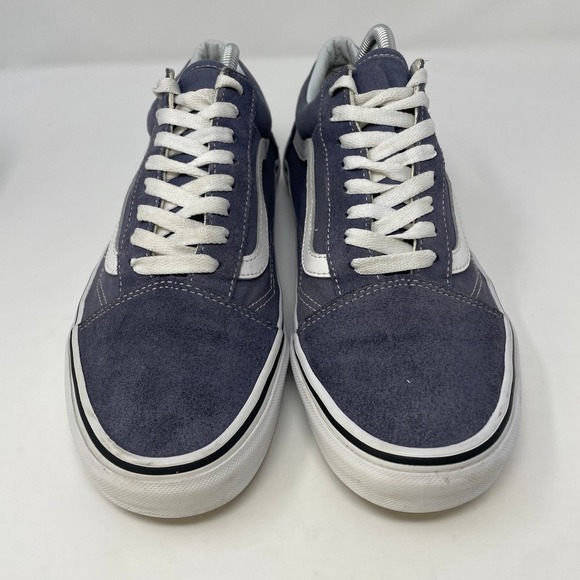 Vans Old Skool Men's Size 9.5 Low Top Slate Gray Sneakers Canvas Suede Shoes - Picture 3 of 8